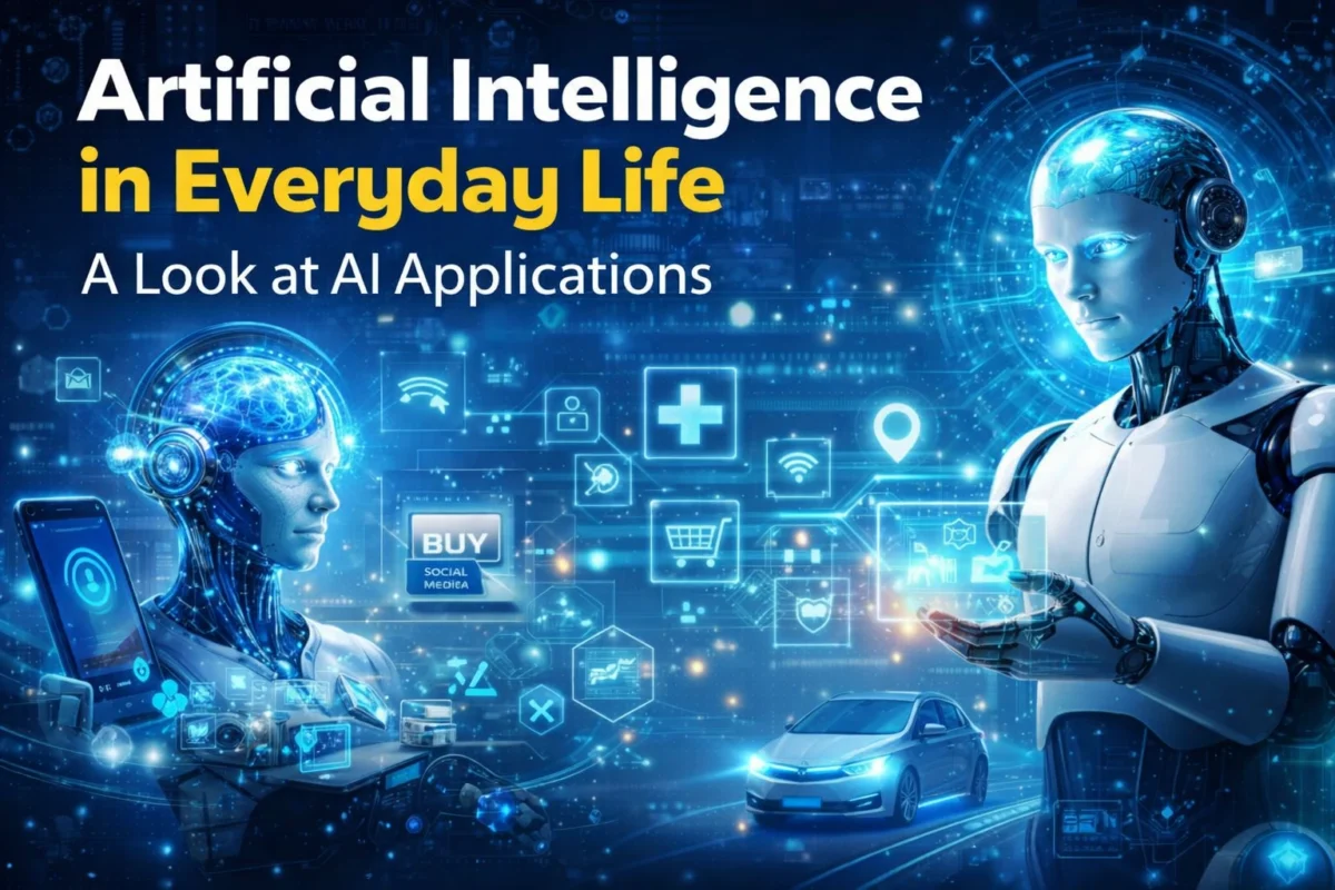 Artificial intelligence in everyday life showing real-world AI applications