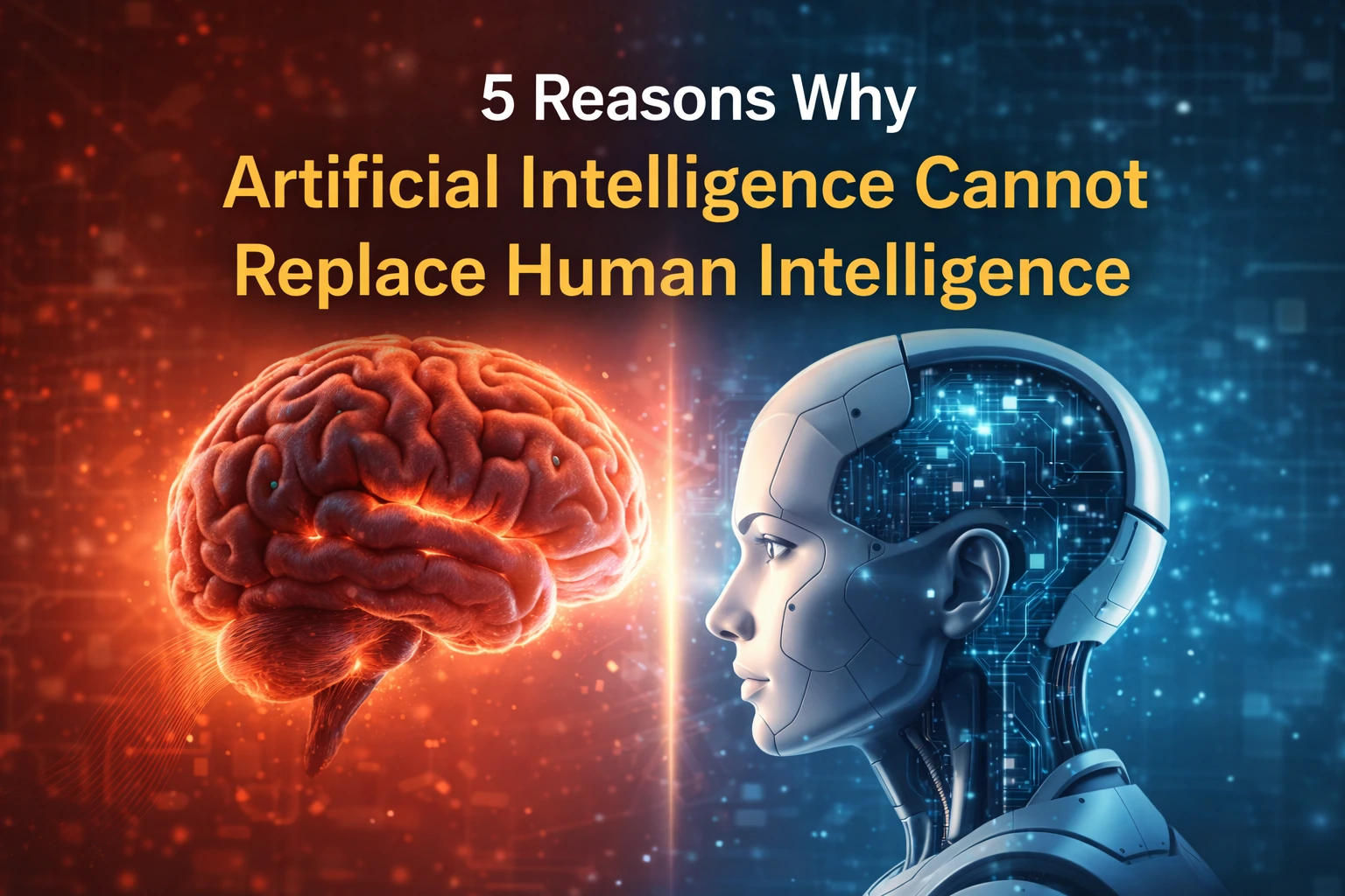 Artificial intelligence cannot replace human intelligence – AI vs human intelligence comparison