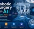 Robotic surgery with AI showing advanced surgical robots performing precise medical procedures in modern healthcare